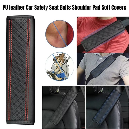Leather car seat belt - 2x,