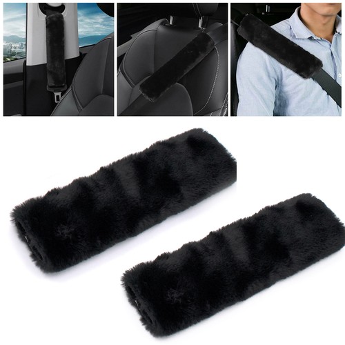 Car seat belt cover fluffy - x2,