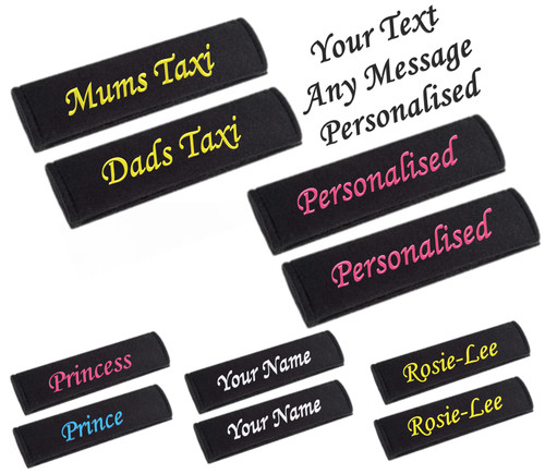 Personalised car seat belt pad - seat,