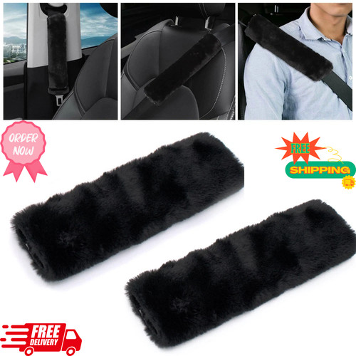 Car seat belt cover fluffy - x2,