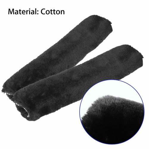 Soft fluffy black seat belt - soft,