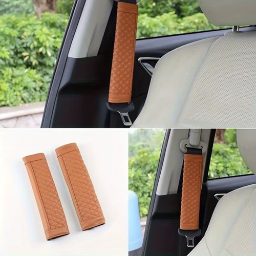 Leather car seat belt shoulder - car,