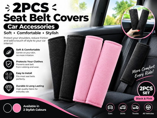 Car seat belt - 2x,