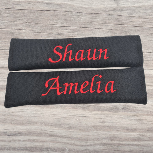 Personalised seat belt cover - belt,