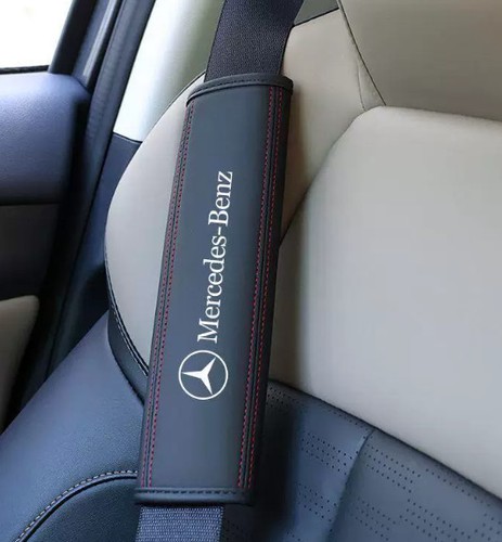 2pcs black leather - car, seat