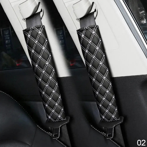 Car seat belt cover - 2x, pads