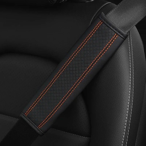 Leather car seat belt - leather,